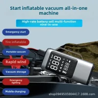 Jump Starter Vacuum Cleaner Tire Pump with Light